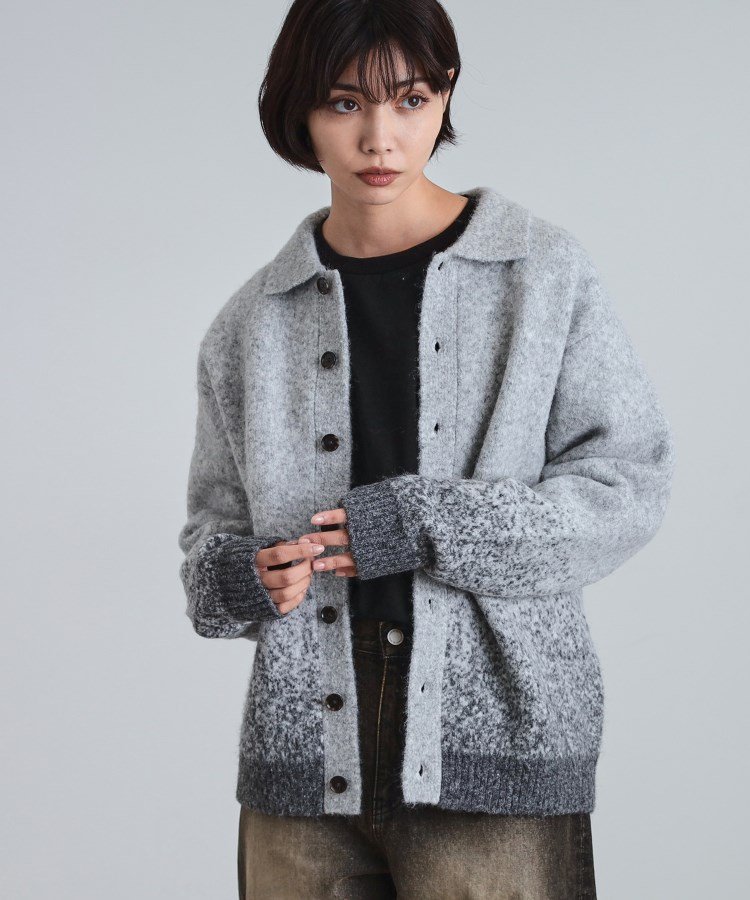 tk.TAKEO KIKUCHI｜ミスティーシャギーカーディガン | Rakuten Fashion