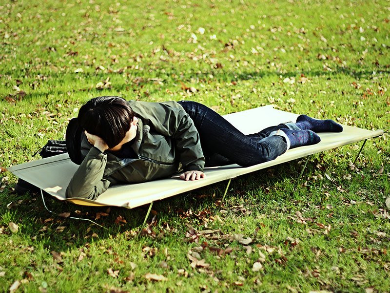 ワイドキャンピングベッド（ベージュ） CB1-100T - DOD（ディーオー