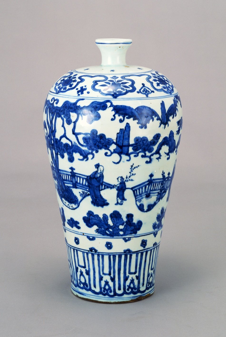 青花人物図梅瓶 | 景徳鎮窯 | 収蔵品詳細 | 作品を知る | 東京富士