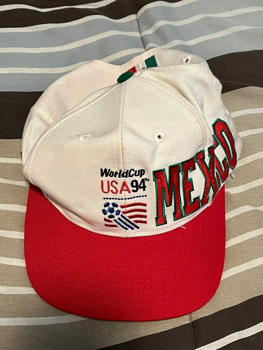 Vintage World Cup Team Mexico Hat USA '94 Soccer Apex One Snapback