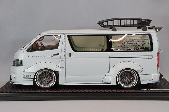イグニッションモデル 1/18 T・S・D WORKS ハイエース マットグレー