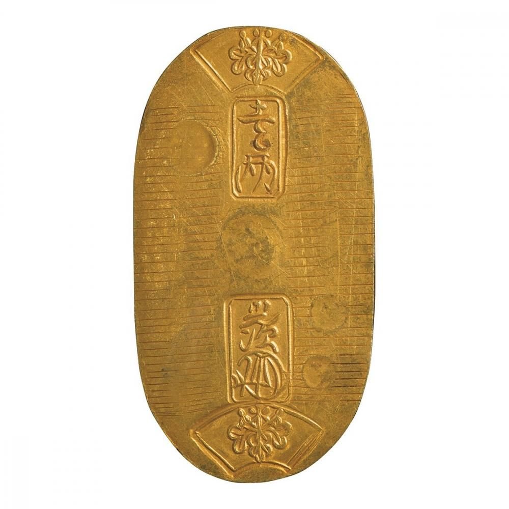 天保小判金 原七 PCGS Genuine Scratch-AU Detail - セキグチは1964年