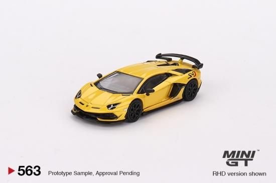 MINI GT 1/64 Lamborghini Aventador SVJ New Giallo Orion 563