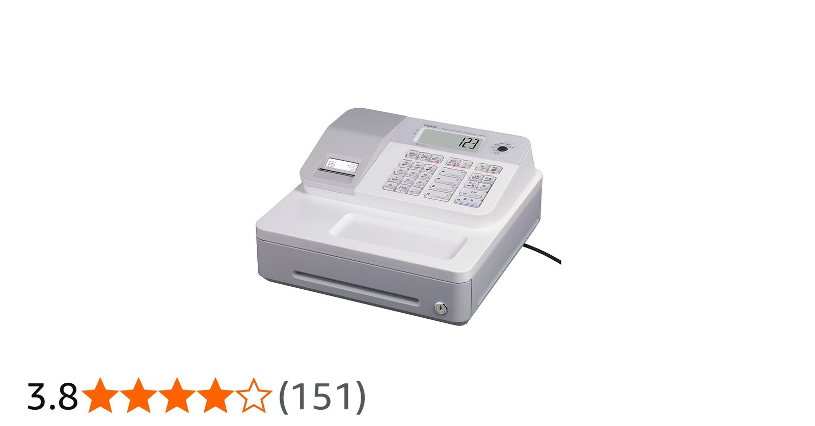 Amazon | カシオ レジスター 客面液晶表示 小型ドロア SE-G1WE