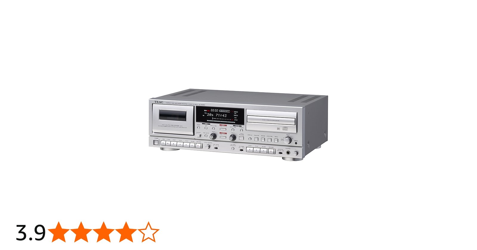 Amazon.co.jp: TEAC CDレコーダー/カセットデッキ シルバー AD-RW950-S