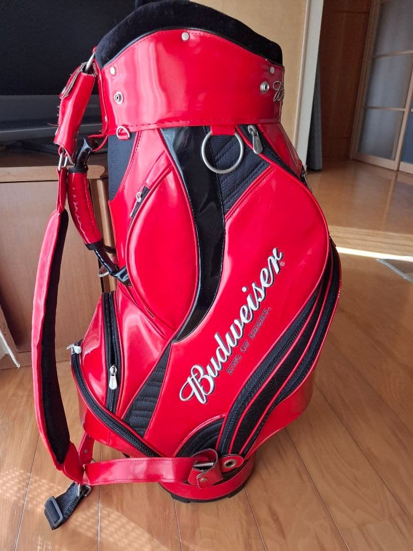 Budweiser ゴルフバッグ レッド Vintage Budweiser golf bag | Mercari
