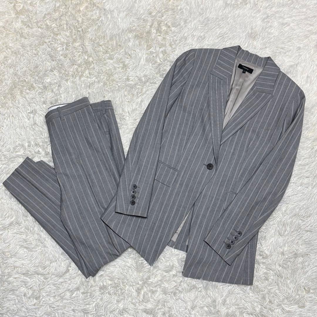 theory 現行　スーツ　セットアップ　ストライプ　グレー 上下セット】ライトセットアップ ストライプ グレー | P.S.FA公式通販