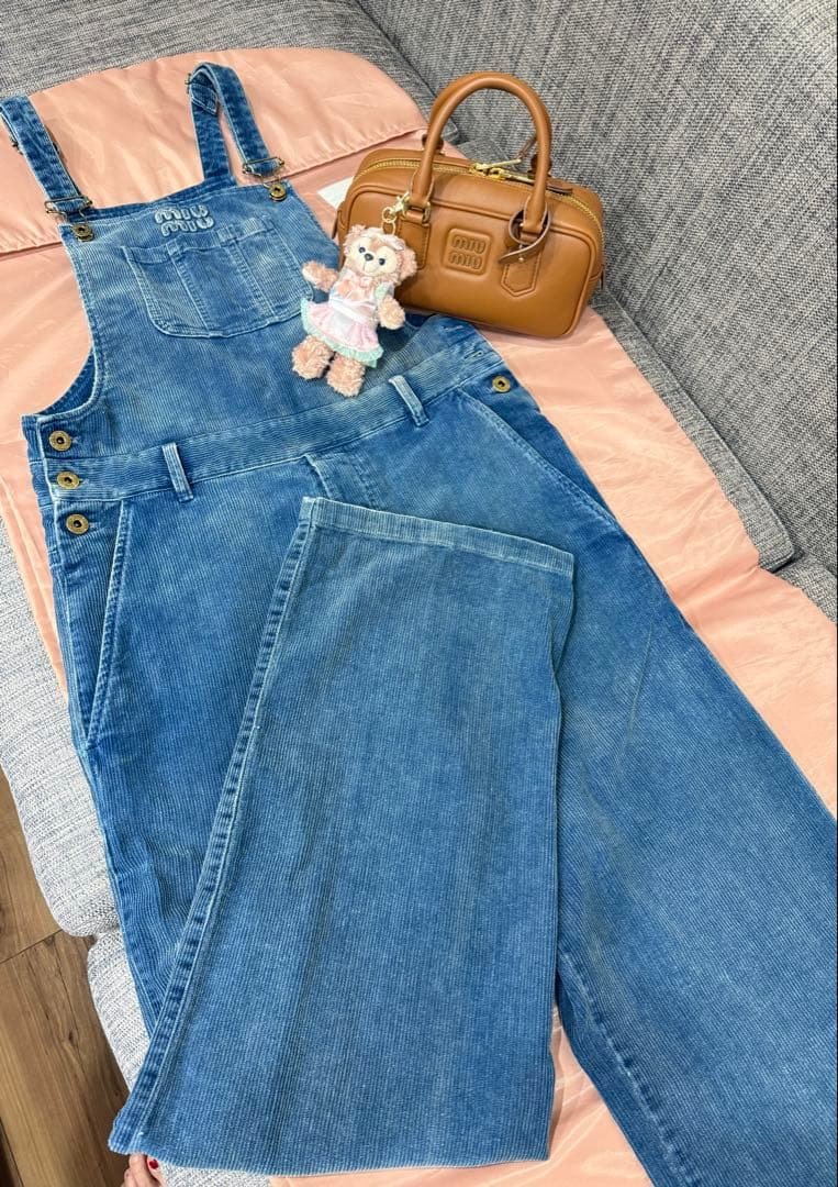 Miu Miu ミュウミュウロング オーバーオール コーデュロイ パンツ 楽天市場】Miu Miu ミュウミュウ ロング オーバーオール ウォッシュド