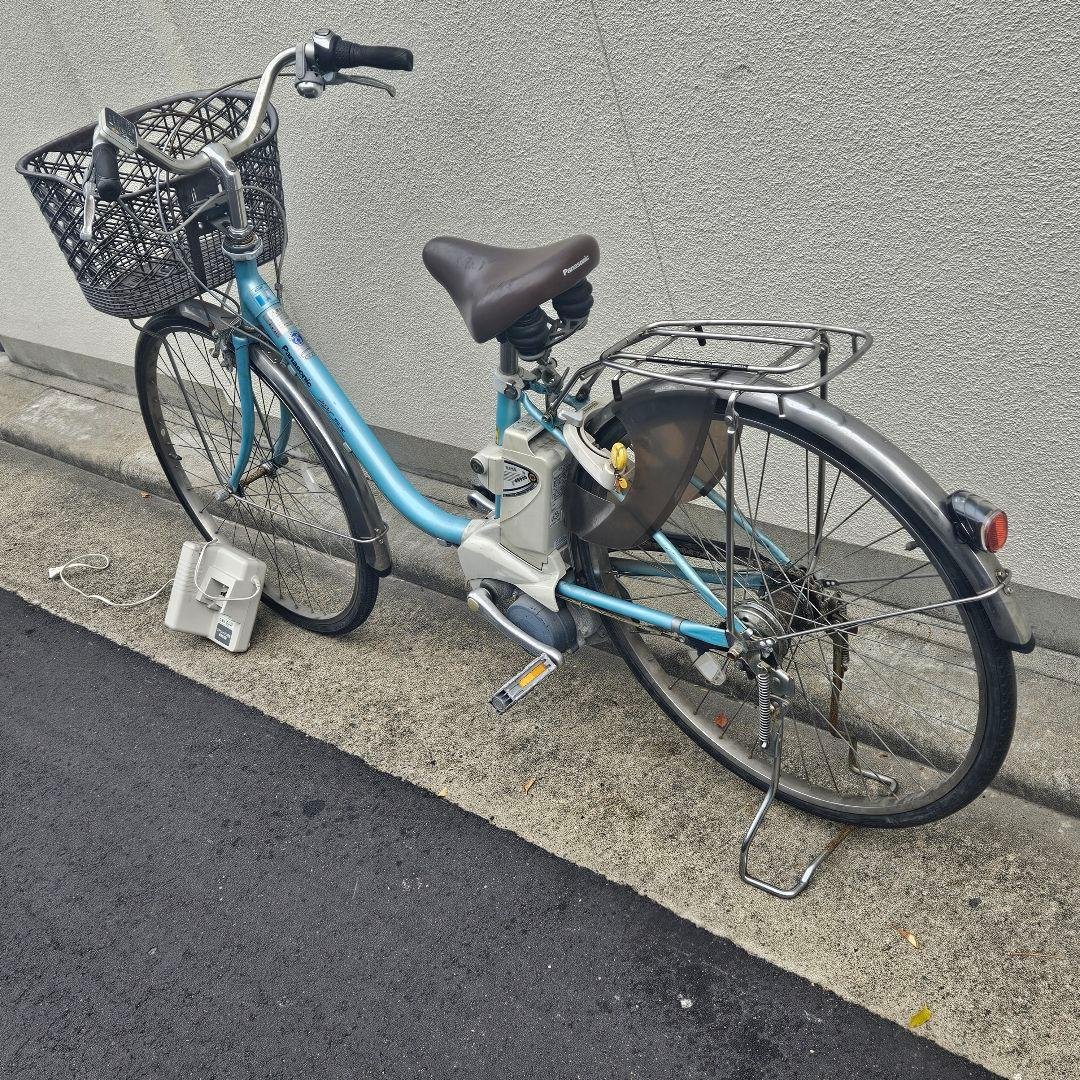パナソニック♪電動アシスト自転車♪ViViきれいなターコイズ5Ah 長押し