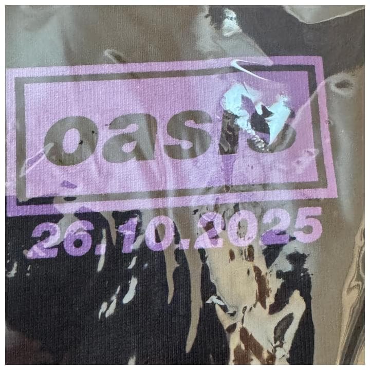 新品 1026 XLサイズ Oasis live25 江戸紫 Tシャツ おまけ付